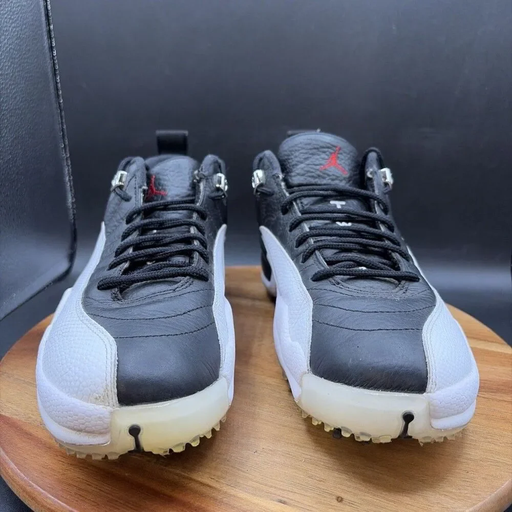 Nike Air Jordan 12 Low Golf Playoffs 2022 Mens Size 8.5 Golf Shoes DH4120-010